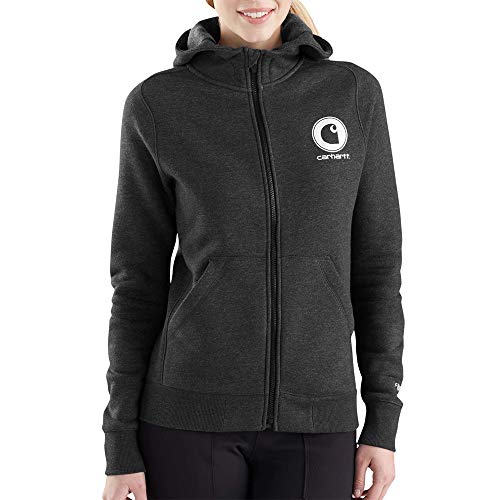Carhartt Women's Force Delmont Graphic Zip Front Hooded Sweatshirt