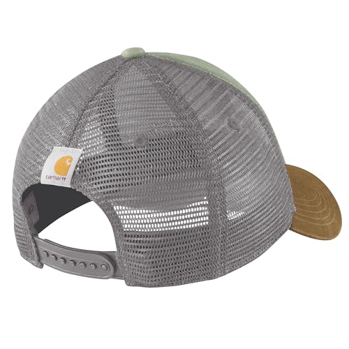Carhartt Men's Canvas Mesh-Back Logo Graphic Cap