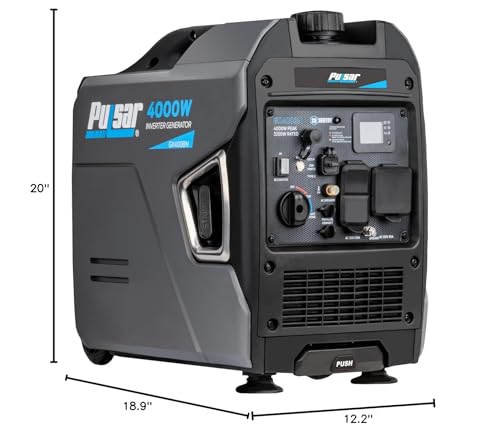 Pulsar Products GD400BN, 4000W Portable super-quiet Dual Fuel & Parallel Capability, RV-Ready, CARB Compliant