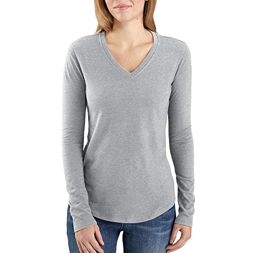Carhartt Women's Relaxed Fit Midweight V Neck Shirt
