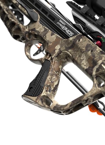 Barnett Archery Hyper XP 405 Crossbow with Two Hyperflite 22" Arrows, Illuminated 4X32mm Scope, and Rope Cocking Device, and Lightweight Side Mount Quiver