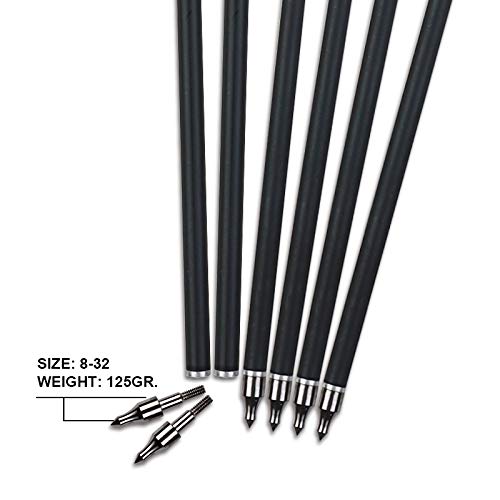 REEGOX Crossbow Bolts 16/18/20 inch Bio Crossbow Arrows with Moon Nocks and Removable Tips (Pack of 12)