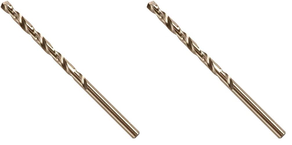 BOSCH CO14B 14-Piece Assorted Set with Included Case - Cobalt M42 Metal Drill Bits with Three-Flat Shank for Drilling Applications in Stainless Steel, Cast Iron, Titanium, and Light-Gauge Metal