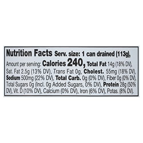 Bumble Bee Prime Atlantic Salmon, 5 oz Can - Premium Salmon - 24g Protein per Serving - Gluten Free & Kosher