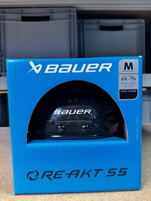Bauer Re-Akt 55 Helmet, Senior (Black, Medium)