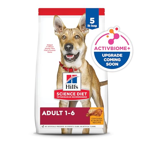 Hill's Science Diet Adult 1-6 Premium Nutrition Dry Dog Food, Chicken & Barley, 35 lb Bag (Pack of 1)