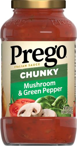 Prego Traditional No Sugar Added Pasta Sauce, 23.5 Oz Jar (Case of 6)