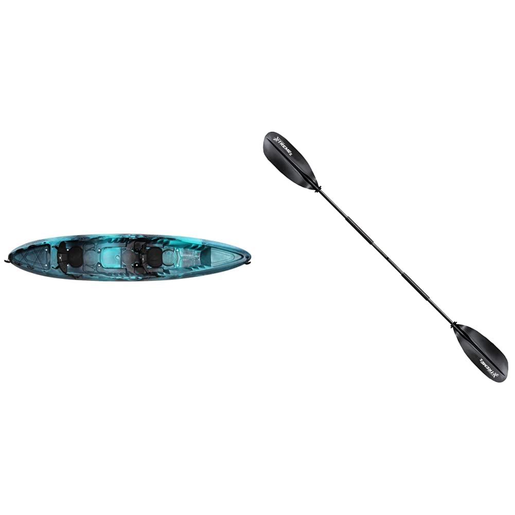 Perception Rambler | Sit on Top Tandem Kayak | Recreational Kayak for Two | Storage with Tie Downs