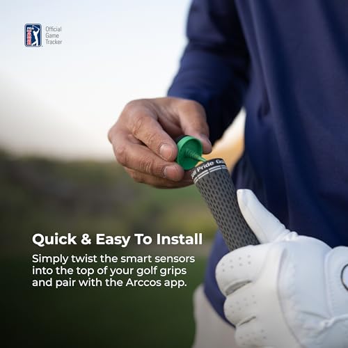 Arccos Smart Sensors: Automatic Golf Game Tracking System, A.I. Powered Caddie, A.I. GPS Rangefinder & Smart Club Distances