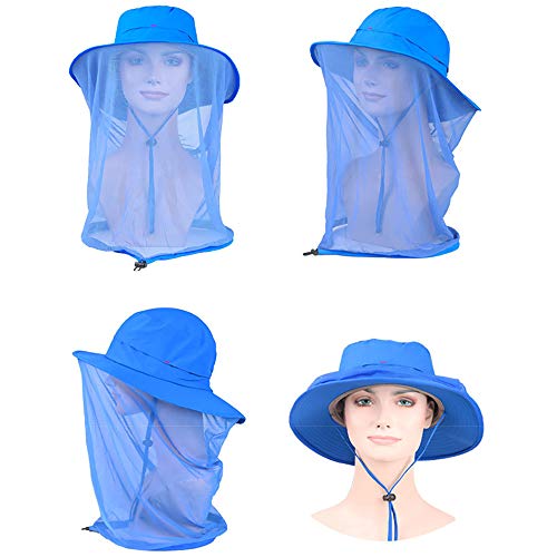 Peicees Head Net Hat for Men Women Adventure Fishing Hat Safari Hat for Hunting Camping Hiking