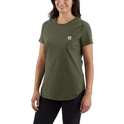 Carhatt Women's Force Relaxed Fit Midweight Pocket TShirt