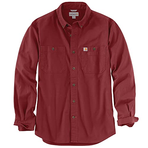 Carhartt Men's Rugged Flex Relaxed Fit Midweight Canvas Long-Sleeve Shirt