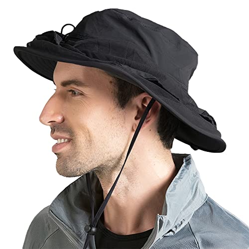 Peicees Head Net Hat for Men Women Adventure Fishing Hat Safari Hat for Hunting Camping Hiking