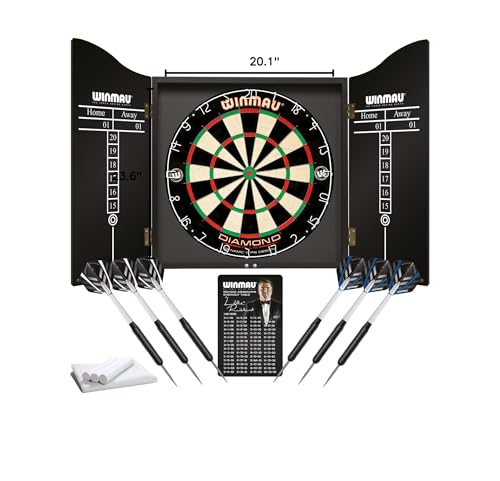 Winmau Diamond Plus Dart Board - Surround Set | Cabinet Set | Dartboard - Professional Darts Accessories - Variety of Options (Cabinet Set)