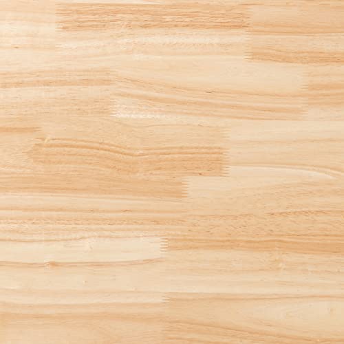 Amazon Basics FSC Certified Sturdy Solid Wood Rectangular Dining Table, Easy Assembly, Kitchen Table, 29.5"D x 47.2"W x 29.5"H, Natural Wood