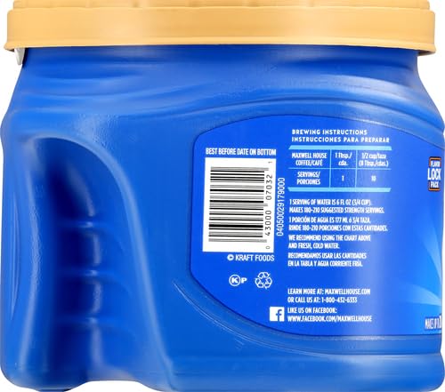 Maxwell House Breakfast Blend Mild Roast Ground Coffee, 38.8 oz Canister