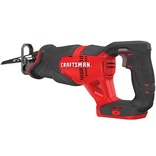 CRAFTSMAN V20 Reciprocating Saw, Cordless, 3,000 RPM, Variable Speed Trigger, Quick Easy Blade Change, Bare Tool Only (CMCS300B)