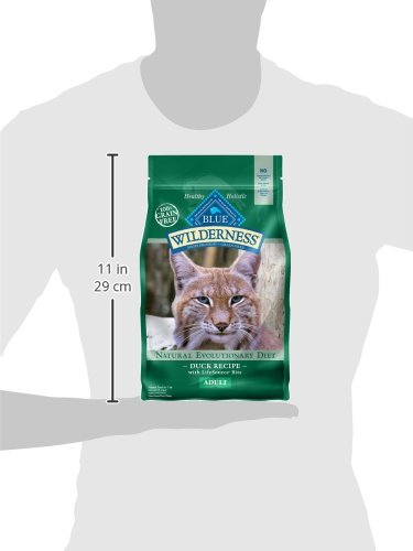 Blue Buffalo Wilderness Natural Adult Dry Cat Food, High-Protein and Grain-Free Diet, Supports Healthy Muscle Development and a Healthy Immune System, Chicken, 12-lb. Bag