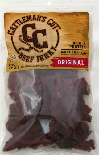 Cattleman's Cut Peppered Steakhouse Beef Jerky, 10 Ounce