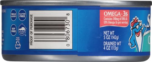 StarKist Chunk Light Tuna in Water, 5 oz (8 Pack) Canned Tuna Fish, Wild Caught, Gluten Free, Ready to Eat, Perfect for Salads, Keto Meals and Snacks, with 20g Protein & 90 Calories Per Serving