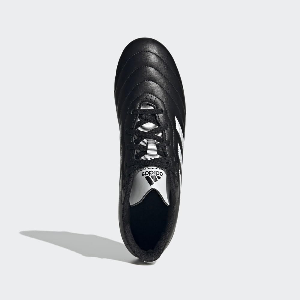 adidas Unisex Goletto Firm Ground Soccer Shoe, Core Black/White/Red, 7 US Men