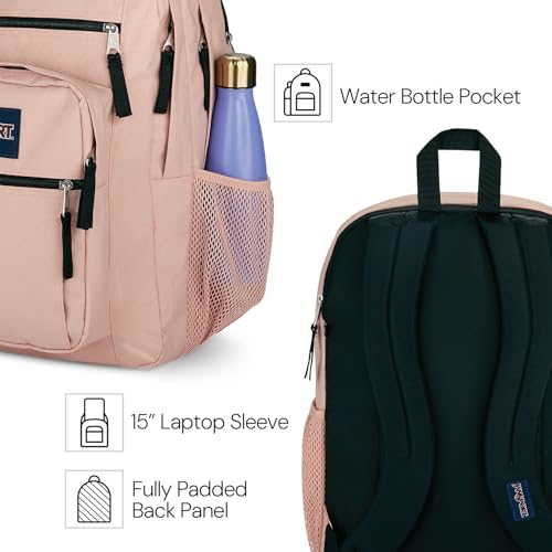 JanSport Laptop Backpack - Computer Bag with 2 Compartments, Ergonomic Shoulder Straps, 15” Laptop Sleeve, Haul Handle - Cargo Green
