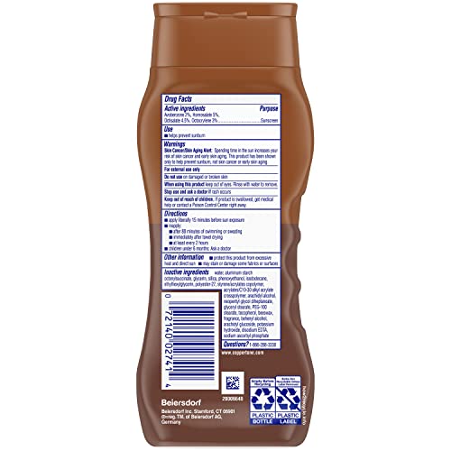 Coppertone Sunscreen Tanning Lotion SPF 8, Lightweight and Non Greasy Sunscreen, Water Resistant, Oxybenzone Free, Sun Tan Lotion Moisturizes Skin for a Radiant Tan, 8 Fl Oz Bottle, Pack of 2