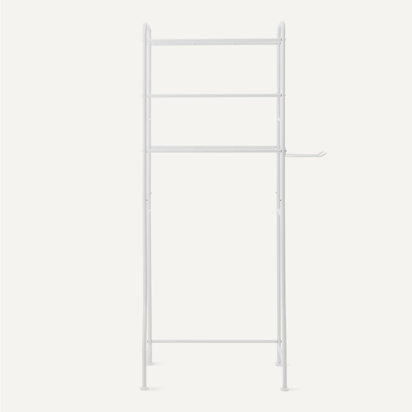 Amazon Basics 3 Tier Bathroom Over the Toilet Storage Organizer with Paper Holders, White