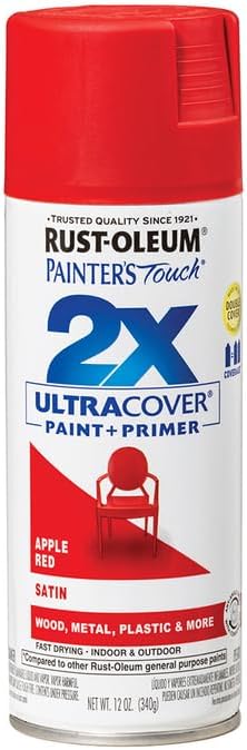 Rust-Oleum 331182 Painter's Touch 2X Ultra Cover Spray Paint, 12 oz, Ultra Matte Black