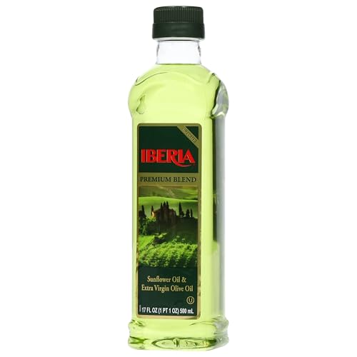 Iberia Premium Blend, Sunflower Oil & Extra Virgin Olive Oil, High Heat Frying, 68 Fl Oz