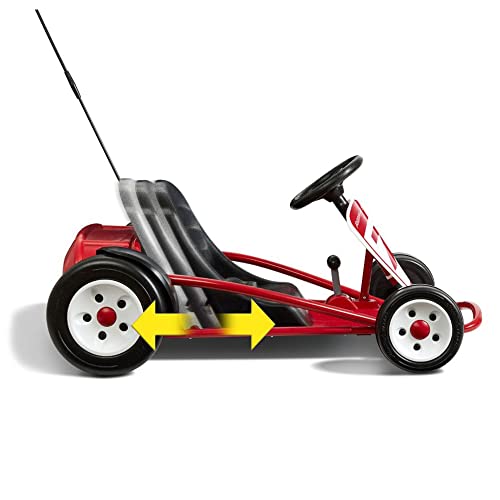 Radio Flyer Ultimate 24 Volt Electric Go-Kart for Kids Ages 3-8, 2-Seater, Red