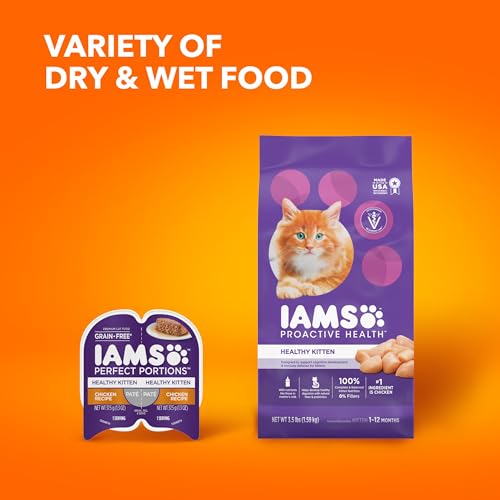IAMS Proactive Health Healthy Kitten Dry Cat Food with Chicken, 16 lb. Bag