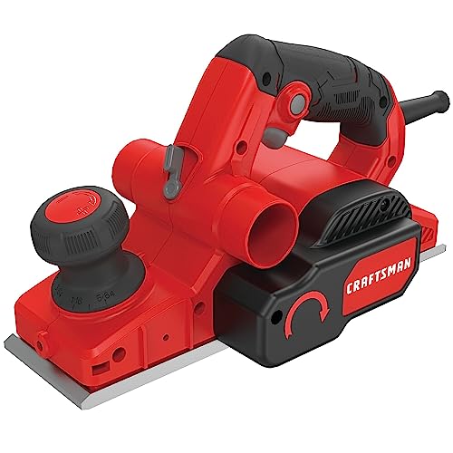 CRAFTSMAN Wood Planer, Electric Hand Planer for Woodworking, with Blades, Edge Guide, and Dust Bag (CMEW300)