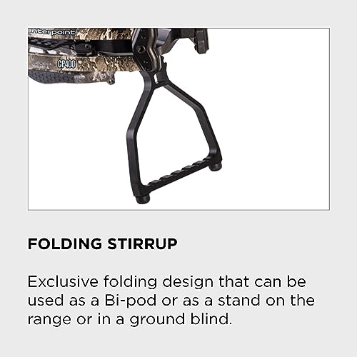 CenterPoint Archery Sniper Elite 385 Crossbow Package C0004 With 4x32mm Scope, Quiver And Arrows, Black/Camo