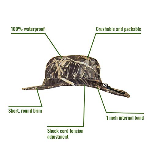 FROGG TOGGS Boonie Hat – Fishing Hat Offers Waterproof, Breathable, Sun Protection