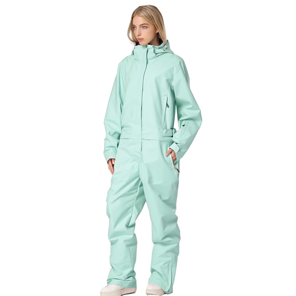 YEEFINE Women's Ski Suit One Piece Snowsuits Jumpsuits Winter Waterproof Snowboard Suits