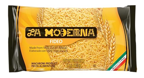 LA MODERNA, Noodles, Pasta, Made with Durum Wheat Grits, Enriched with Vitamins and Iron, 7 oz, Pack of 20