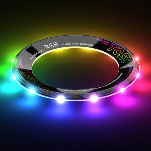 TOSY Flying Ring - 16 Million Color RGB LEDs, Super Bright, Lost Mode, Auto Light Up, Camping Essentials for Kids/Teens/Boy/Girl, Safe & Soft, Waterproof, Pool/Beach Games, Lightweight Toy