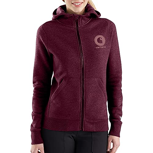 Carhartt Women's Force Delmont Graphic Zip Front Hooded Sweatshirt
