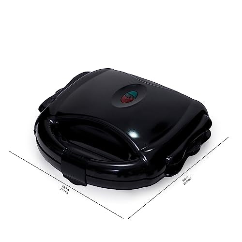 Amazon Basics Waffle, Sandwich Maker and Grill 3-in-1 Black, 700W