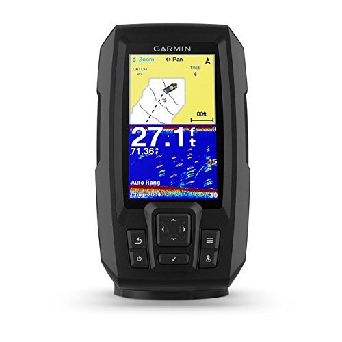 Garmin Striker Plus 4 with Dual-Beam Transducer and Protective Cover, 4.3" LED Display, 1.1 lbs, Fishfinder, Plus 4 Model