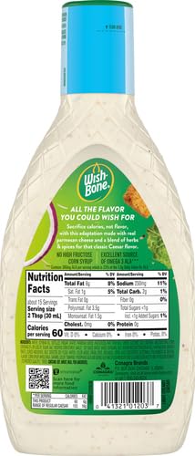 Wish-Bone Light Creamy Caesar Dressing, 15 FL oz