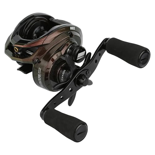Abu Garcia IKE Signature Size LP Low Profile Baitcast Fishing Reel, Reliable Freshwater Reel, Durable & Lightweight Graphite Construction, Infini Brake System, Max Drag of 15lb | 6.8kg