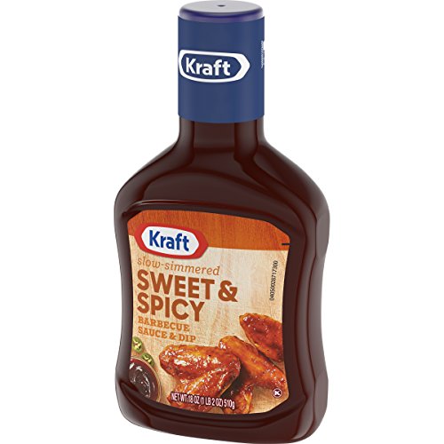 Kraft Sweet & Spicy Slow-Simmered BBQ Barbecue Sauce (18 oz Bottle)