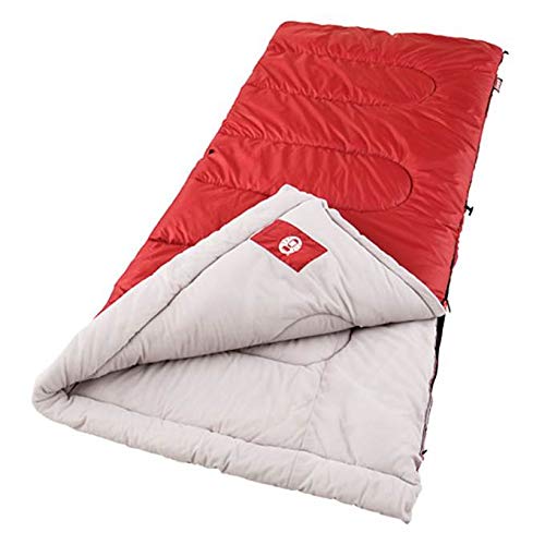 Coleman Palmetto 30⁰F to 50⁰F Adult Sleeping Bag, Cool-Weather Sleeping Bag with Snag-Free Zipper & Soft Liner, Machine Washable