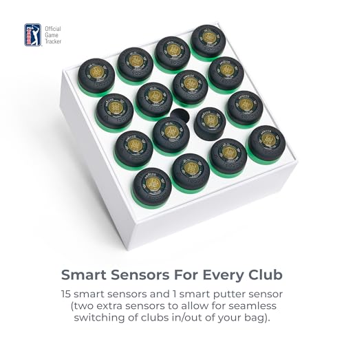 Arccos Smart Sensors: Automatic Golf Game Tracking System, A.I. Powered Caddie, A.I. GPS Rangefinder & Smart Club Distances