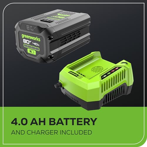 Greenworks 80V 21" Brushless Cordless (Push) Lawn Mower (75+ Compatible Tools), (2) 2.0Ah Batteries and 30 Minute Rapid Charger Included