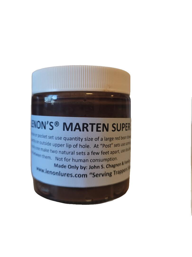 Lenon's Marten Trappers Special 4 oz. Jar Marten Super All Call & 8 oz. Jar Winter Canine Bait