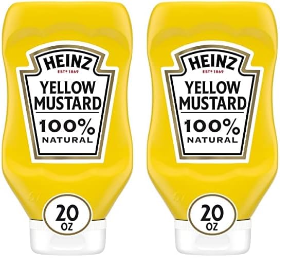 Heinz Yellow Mustard, 20 oz Bottle