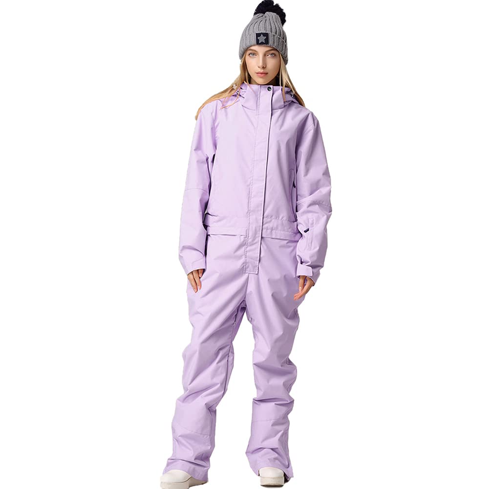 YEEFINE Women's Ski Suit One Piece Snowsuits Jumpsuits Winter Waterproof Snowboard Suits